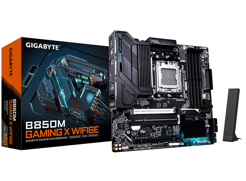 GIGABYTE B850M GAMING X WIFI6E AMD AM5 LGA 1718 Motherboard, mATX